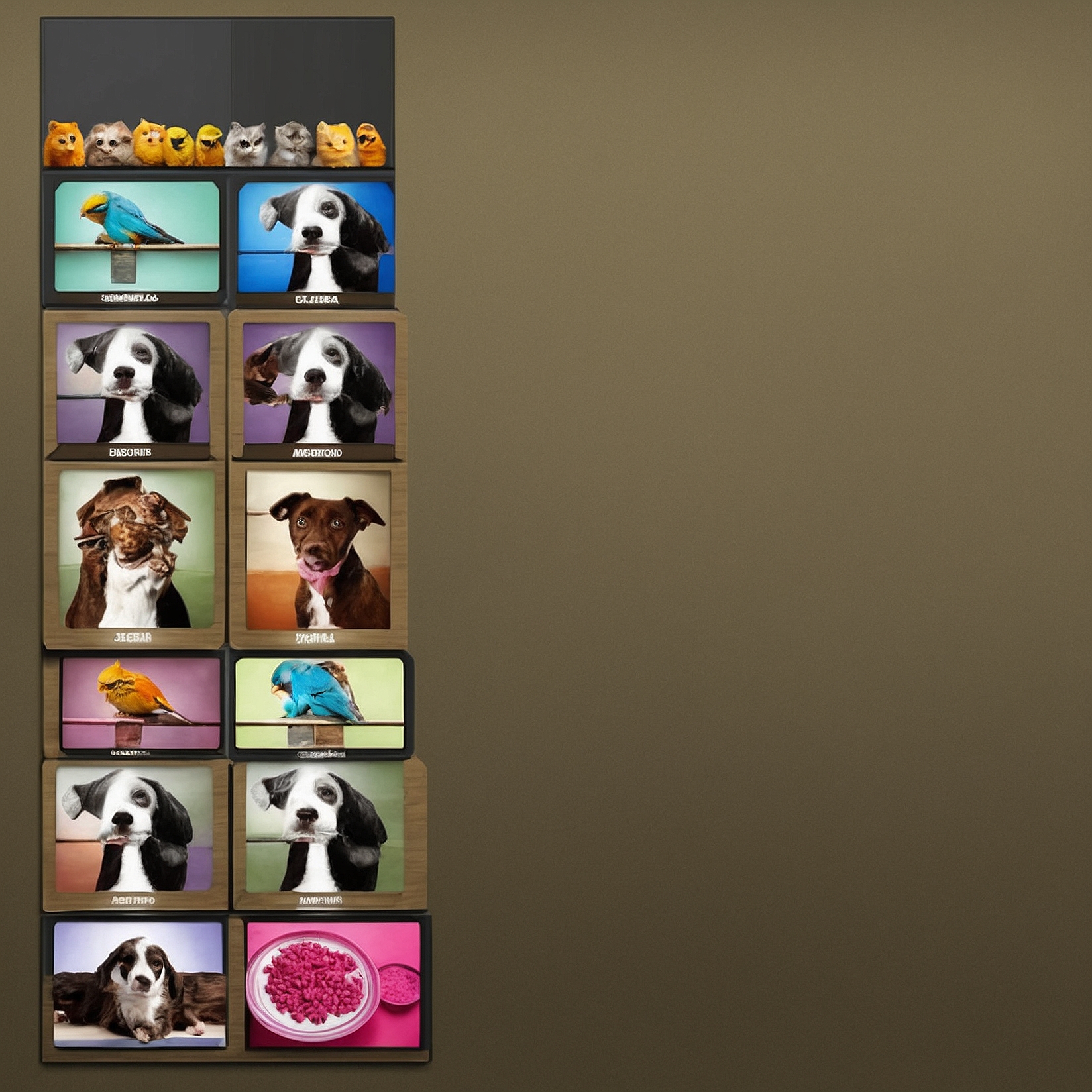 Mascotas felice entrenando y jugando