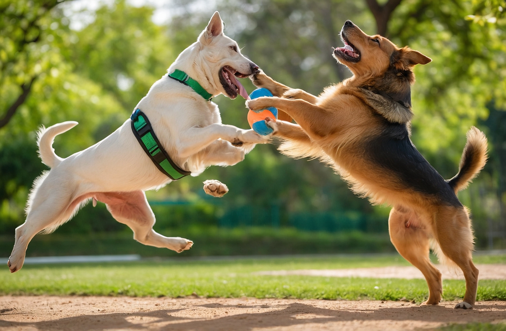 Peludos en entrenamiento.